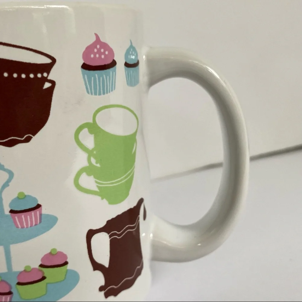 IKEA Mug Desserts Cakes Tea Party Pots Cups Cupcakes Ceramic Coffee Pastel color